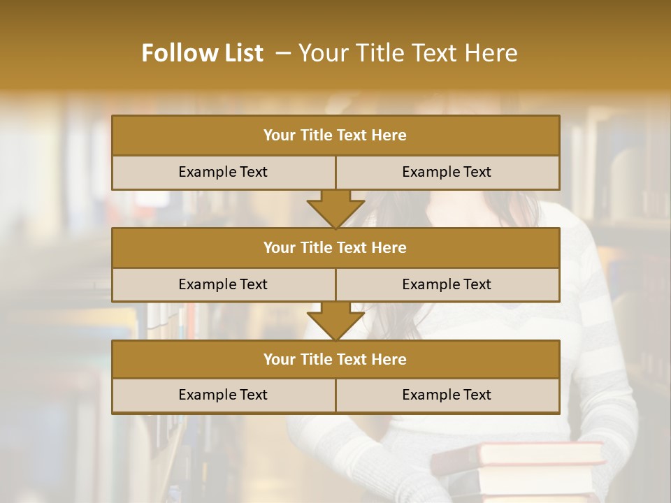 Education One Library PowerPoint Template