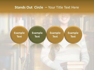 Education One Library PowerPoint Template
