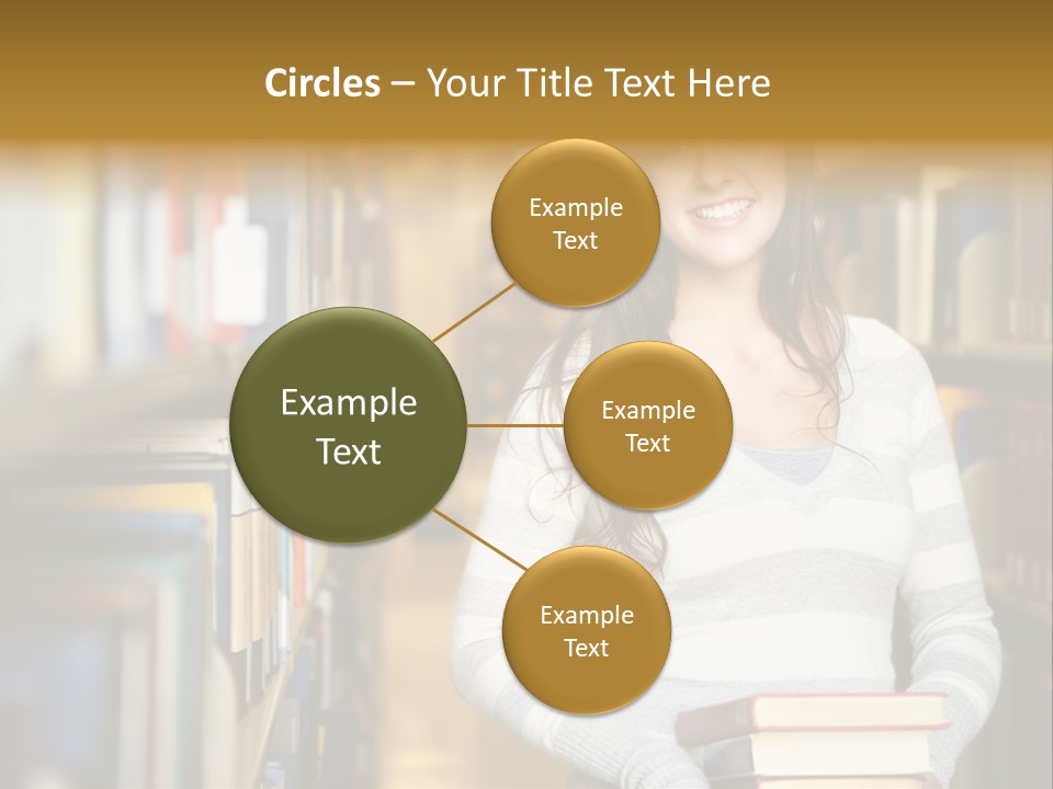 Education One Library PowerPoint Template