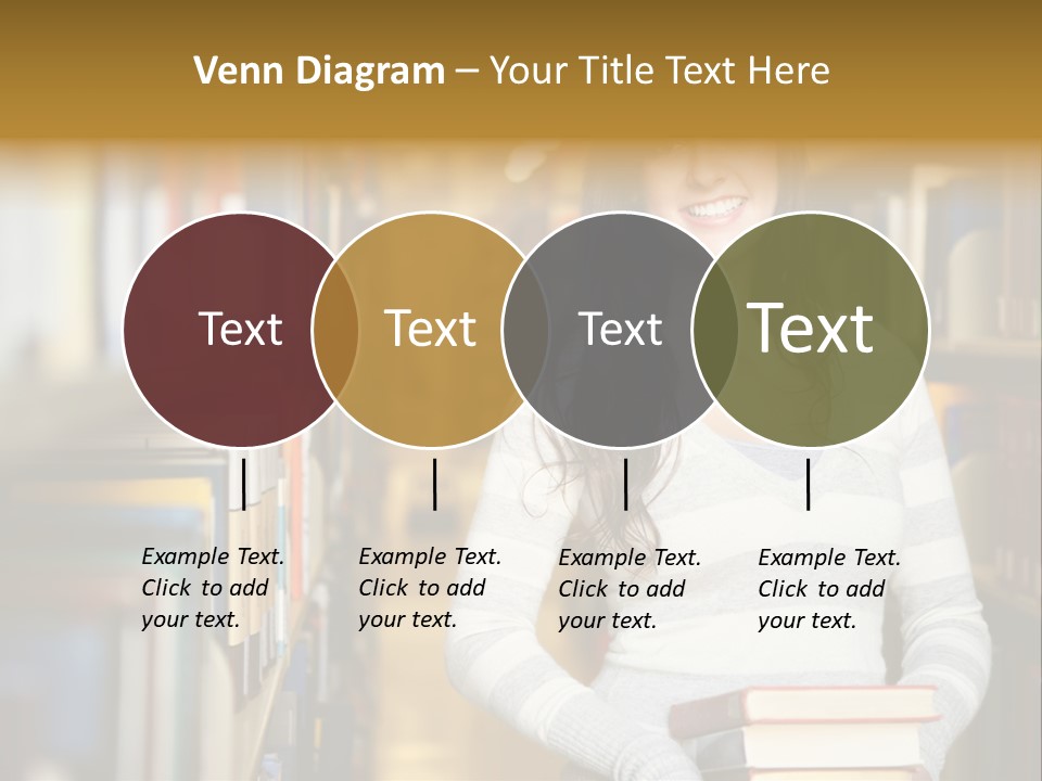 Education One Library PowerPoint Template