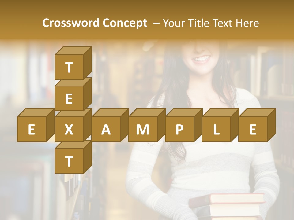 Education One Library PowerPoint Template