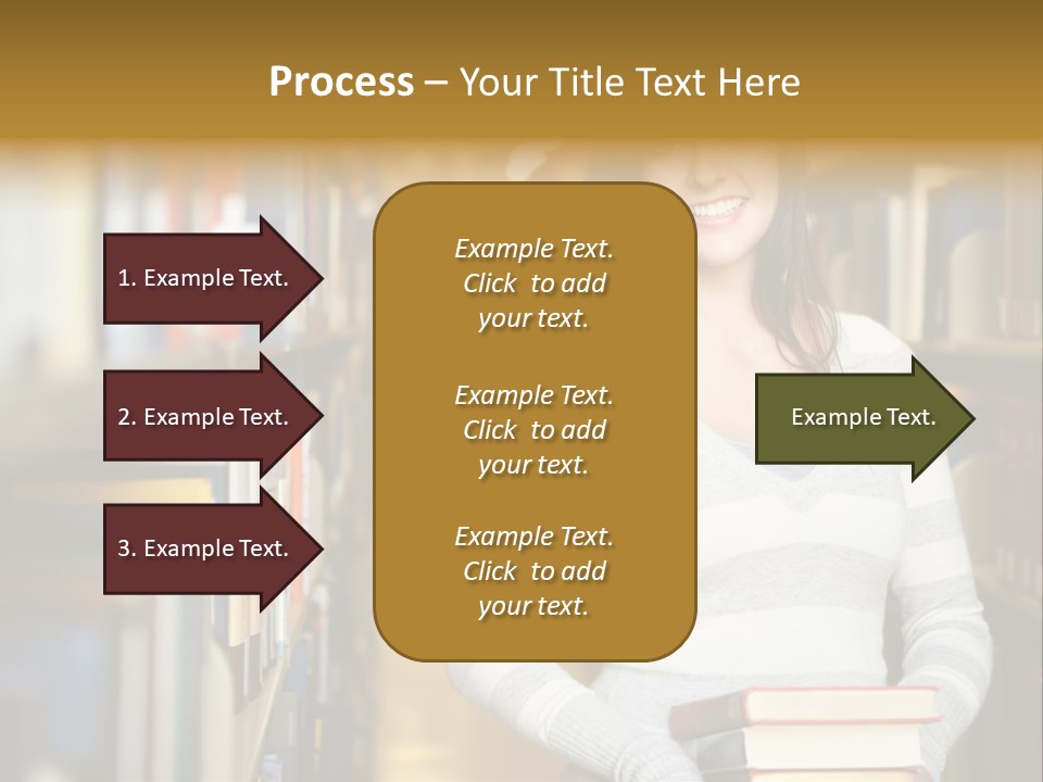 Education One Library PowerPoint Template