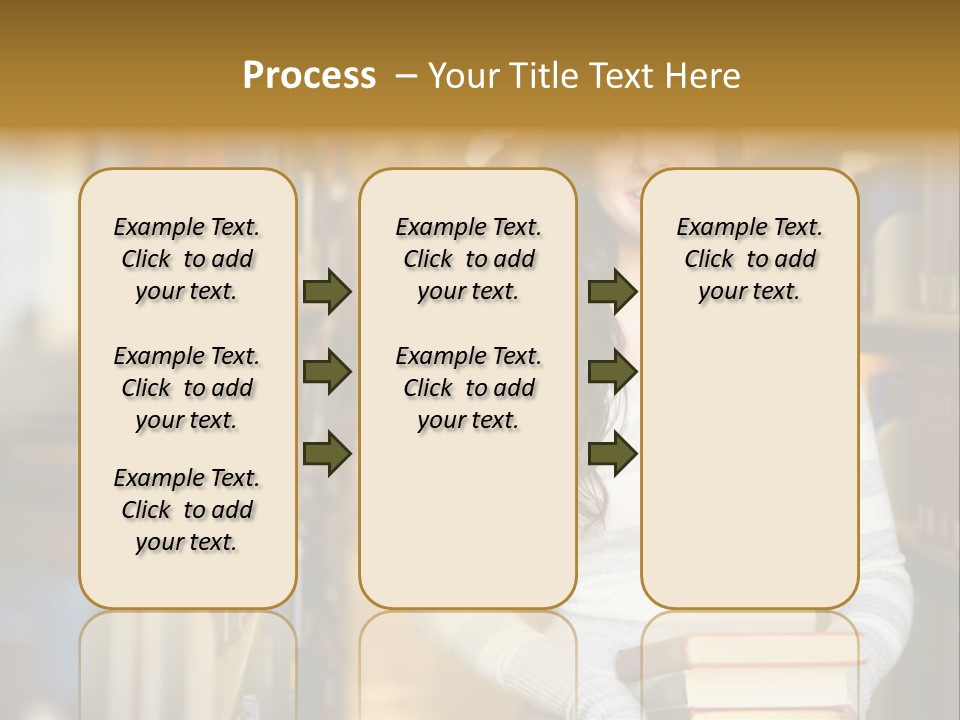 Education One Library PowerPoint Template