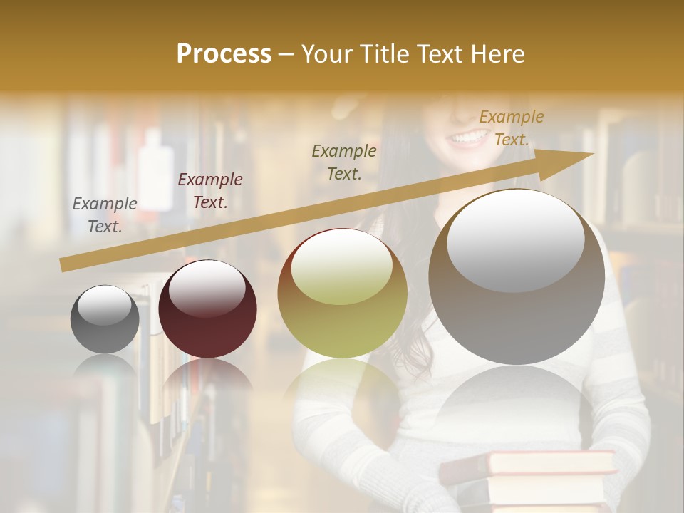 Education One Library PowerPoint Template