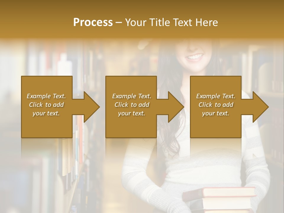 Education One Library PowerPoint Template