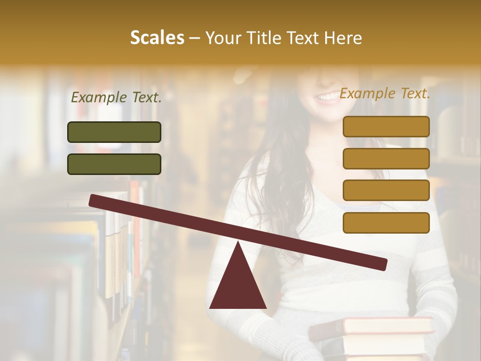 Education One Library PowerPoint Template