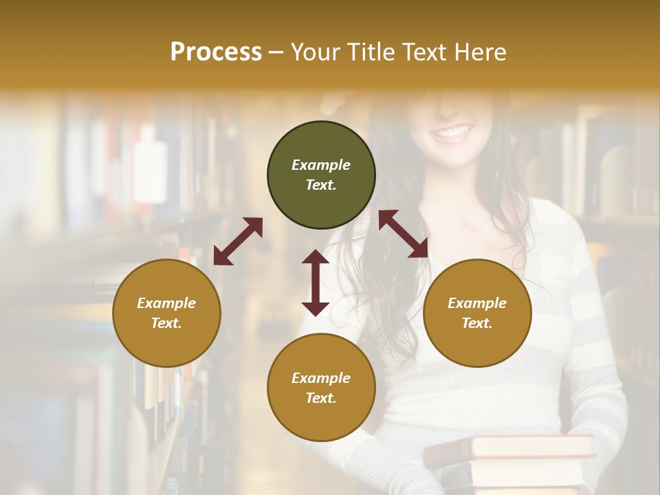 Education One Library PowerPoint Template