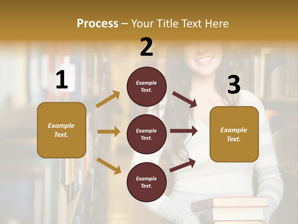 Education One Library PowerPoint Template