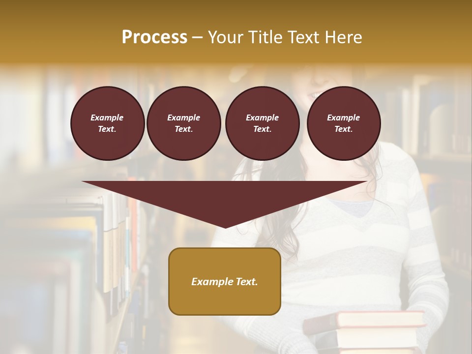 Education One Library PowerPoint Template