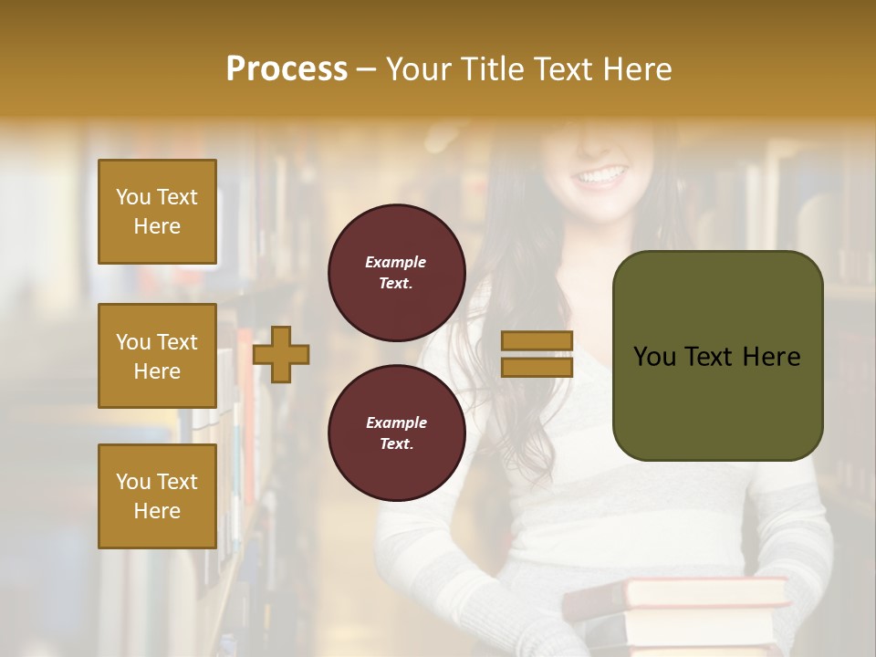 Education One Library PowerPoint Template