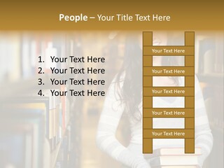 Education One Library PowerPoint Template