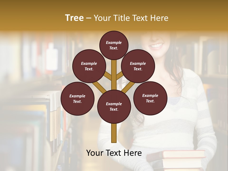 Education One Library PowerPoint Template
