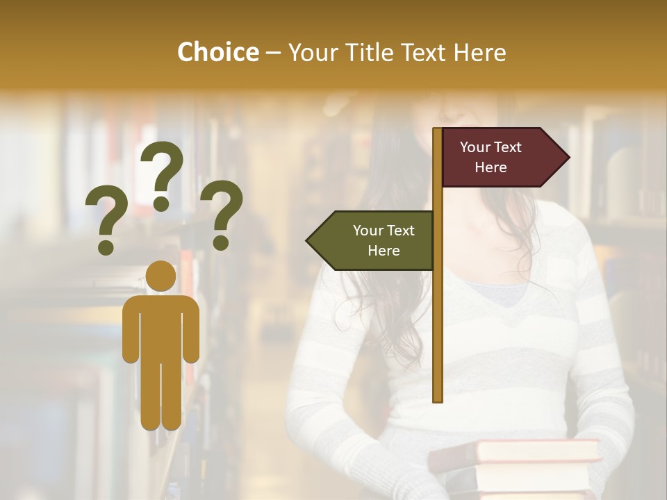 Education One Library PowerPoint Template