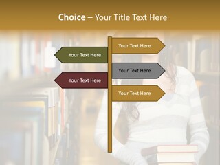 Education One Library PowerPoint Template