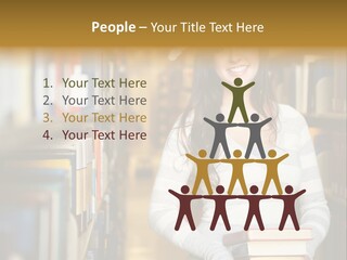 Education One Library PowerPoint Template