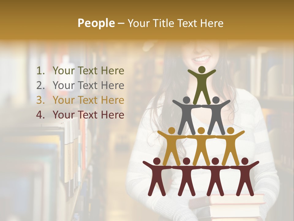 Education One Library PowerPoint Template