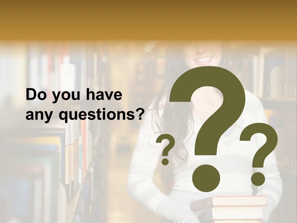 Education One Library PowerPoint Template