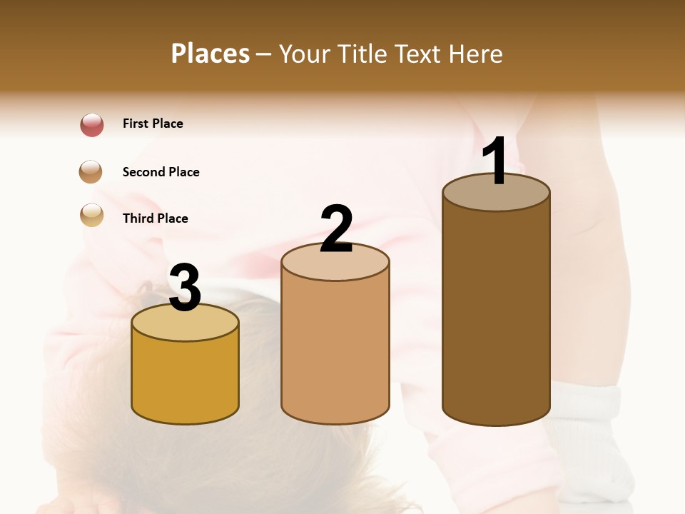 Playing Pink Caucasian PowerPoint Template