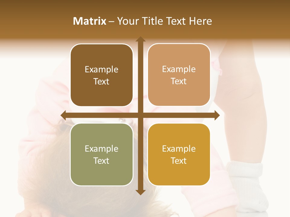 Playing Pink Caucasian PowerPoint Template