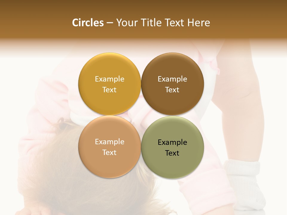 Playing Pink Caucasian PowerPoint Template