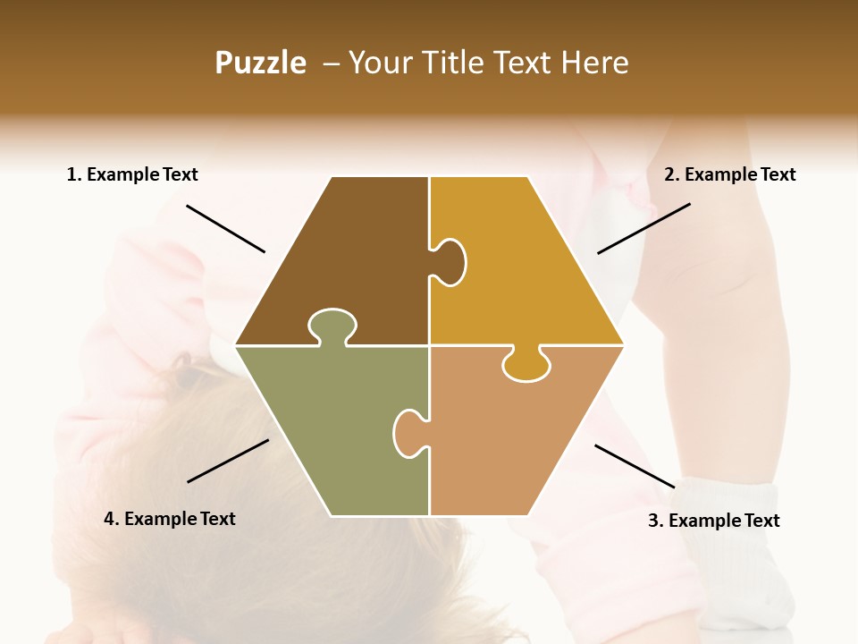 Playing Pink Caucasian PowerPoint Template