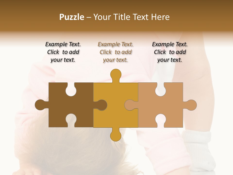 Playing Pink Caucasian PowerPoint Template