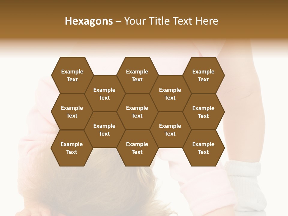 Playing Pink Caucasian PowerPoint Template