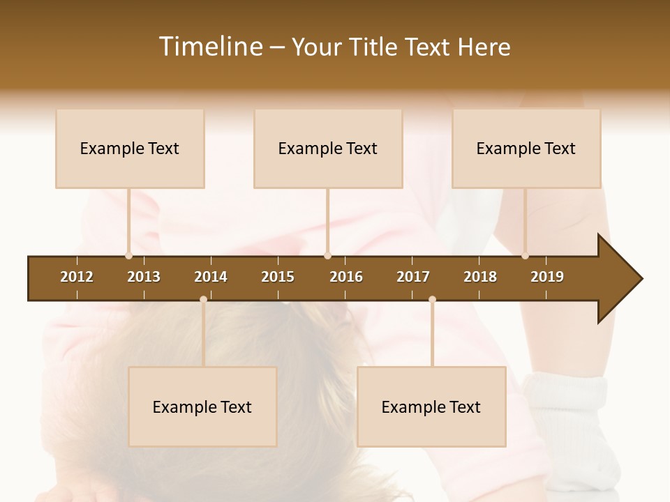 Playing Pink Caucasian PowerPoint Template