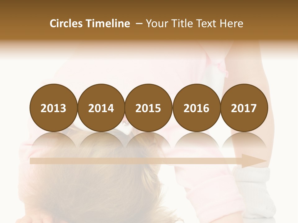 Playing Pink Caucasian PowerPoint Template