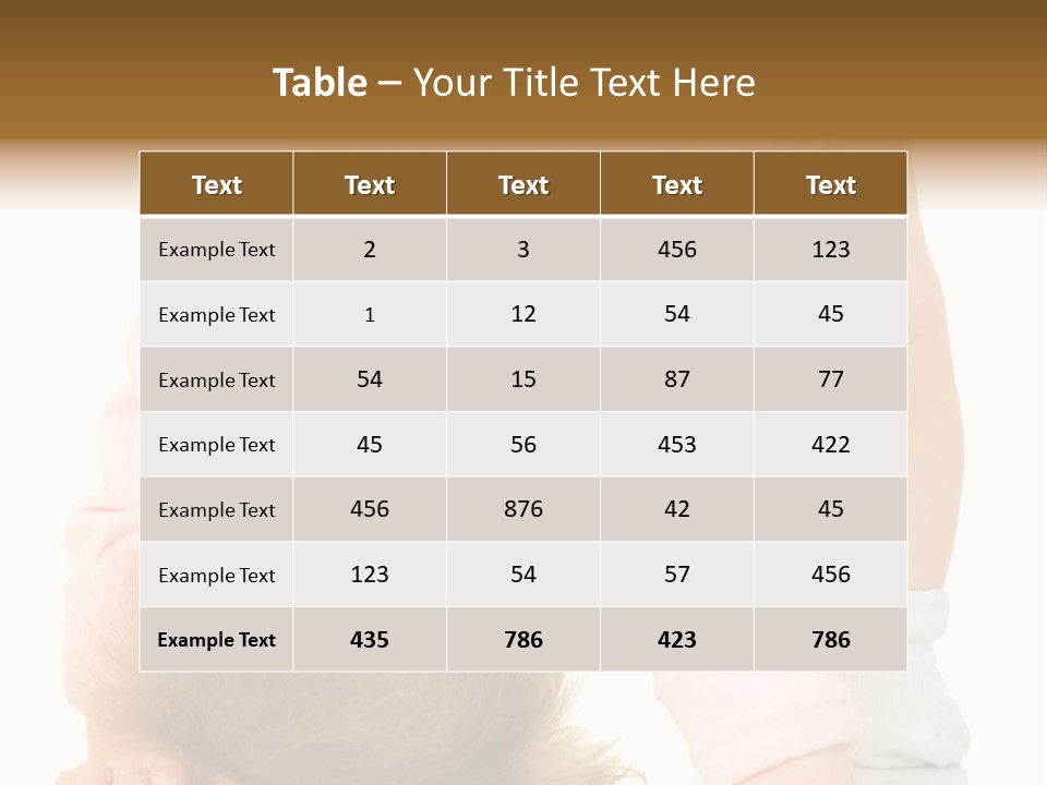 Playing Pink Caucasian PowerPoint Template