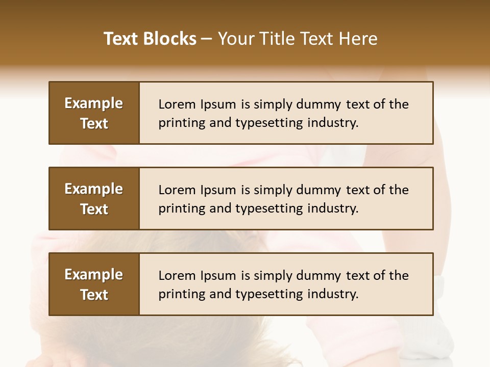 Playing Pink Caucasian PowerPoint Template