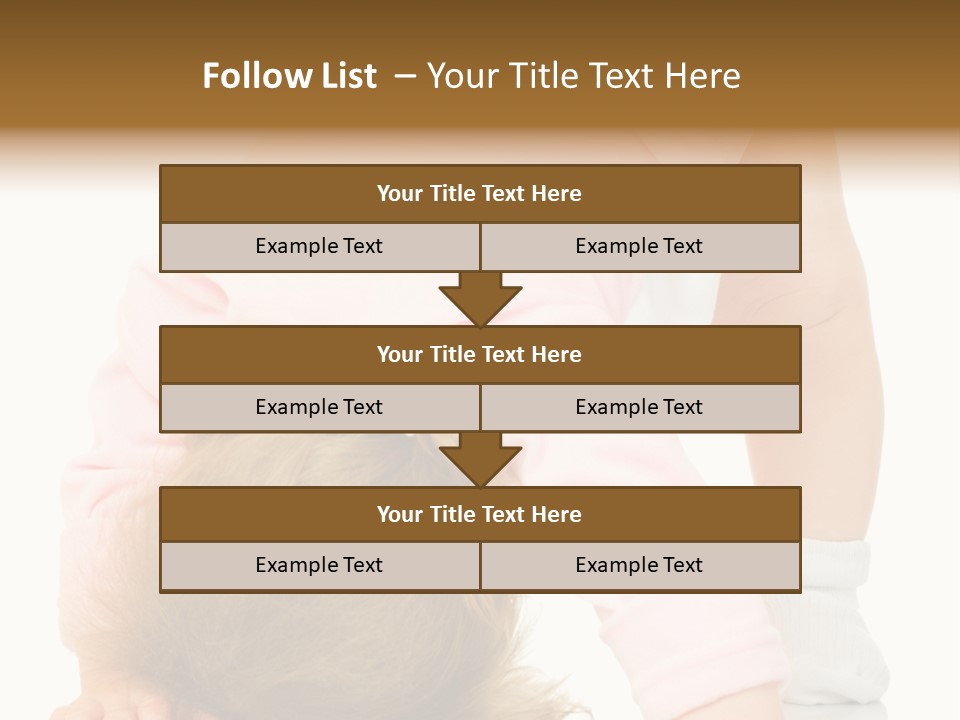 Playing Pink Caucasian PowerPoint Template