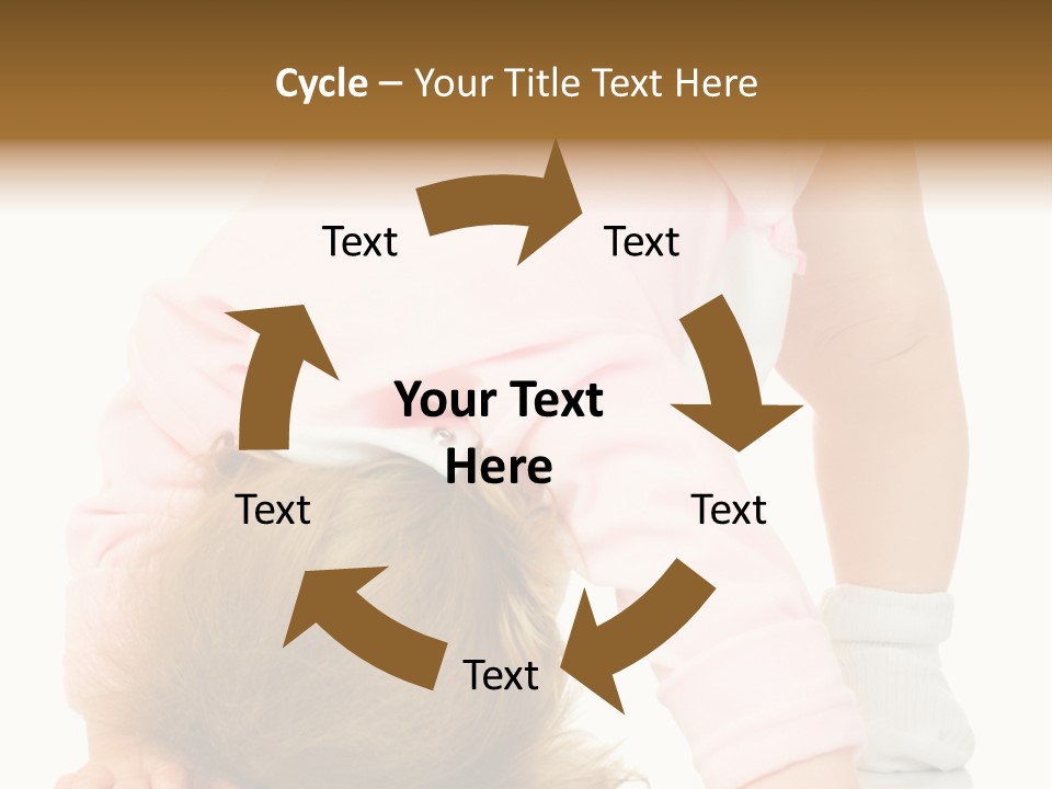 Playing Pink Caucasian PowerPoint Template