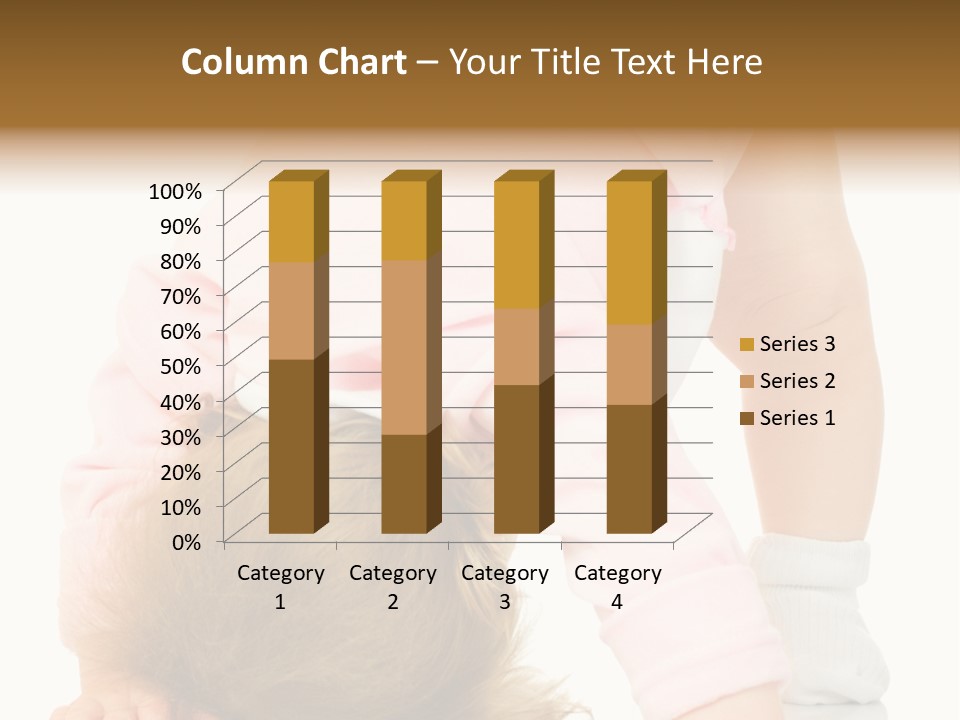 Playing Pink Caucasian PowerPoint Template