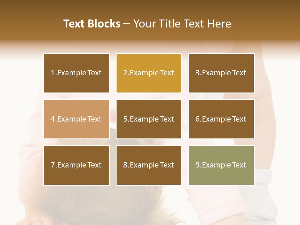 Playing Pink Caucasian PowerPoint Template