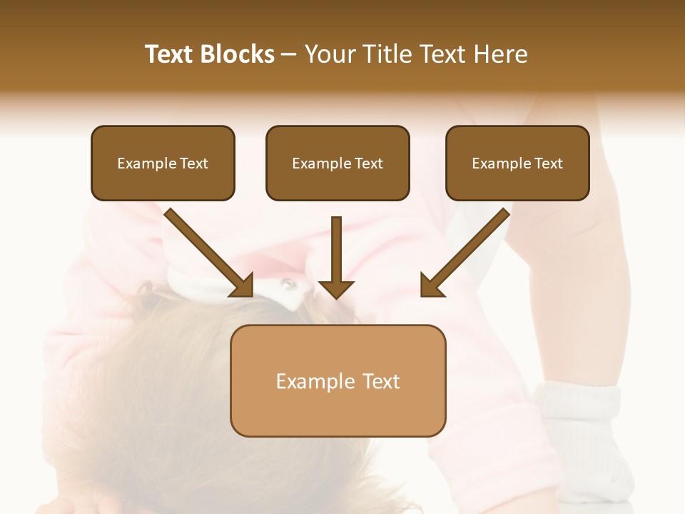 Playing Pink Caucasian PowerPoint Template