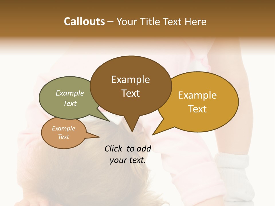 Playing Pink Caucasian PowerPoint Template