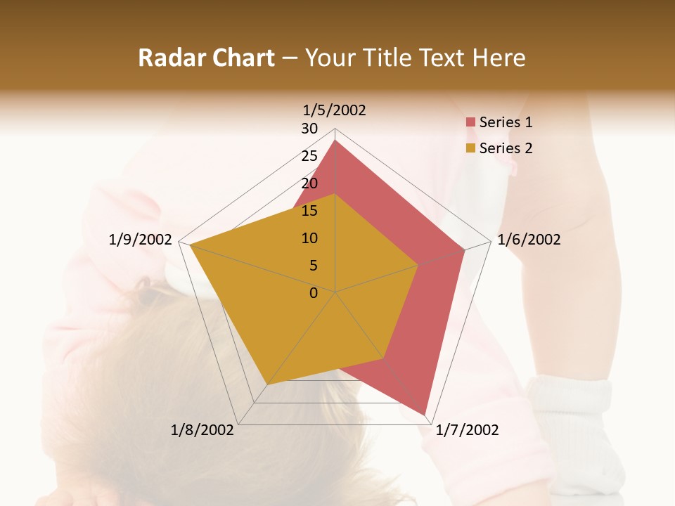 Playing Pink Caucasian PowerPoint Template