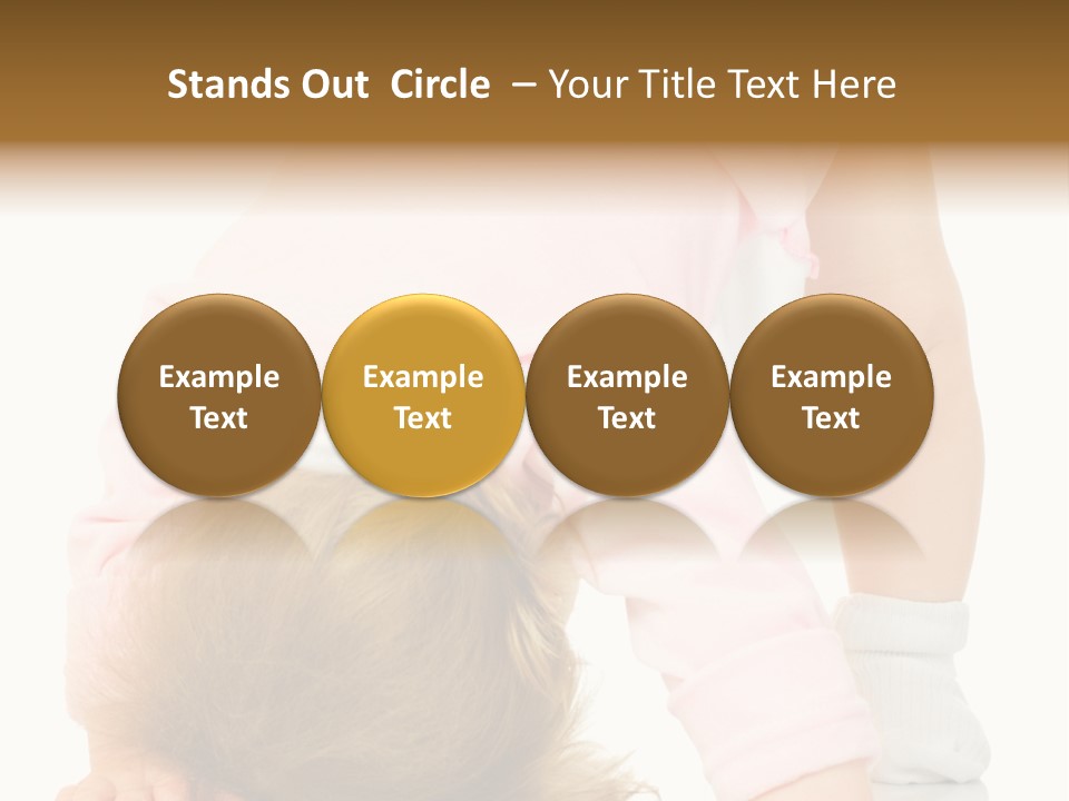 Playing Pink Caucasian PowerPoint Template