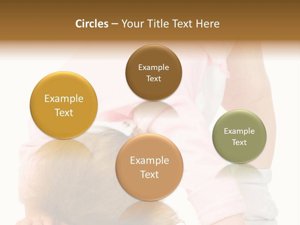 Playing Pink Caucasian PowerPoint Template