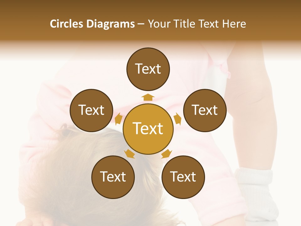 Playing Pink Caucasian PowerPoint Template