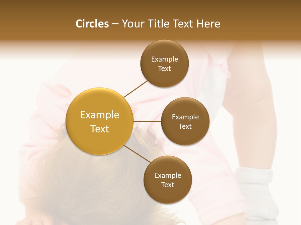 Playing Pink Caucasian PowerPoint Template