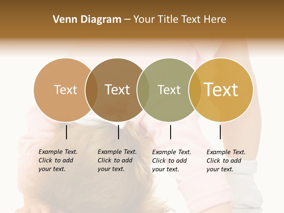 Playing Pink Caucasian PowerPoint Template