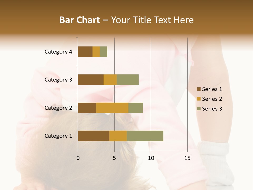 Playing Pink Caucasian PowerPoint Template