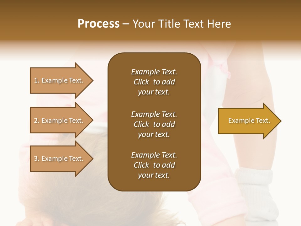 Playing Pink Caucasian PowerPoint Template