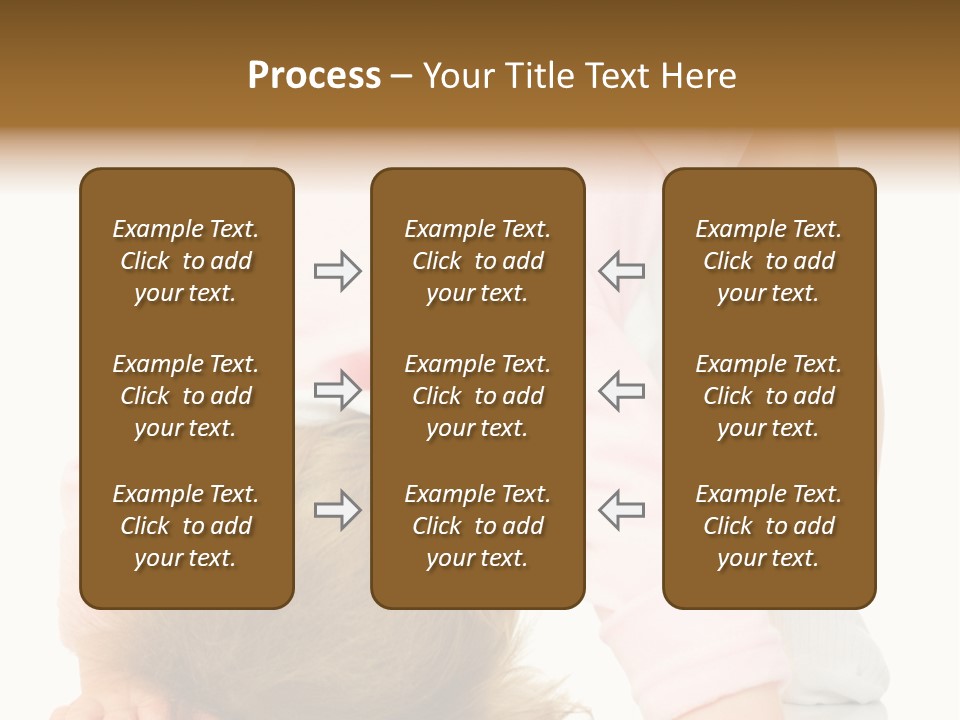 Playing Pink Caucasian PowerPoint Template