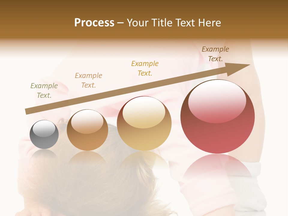 Playing Pink Caucasian PowerPoint Template