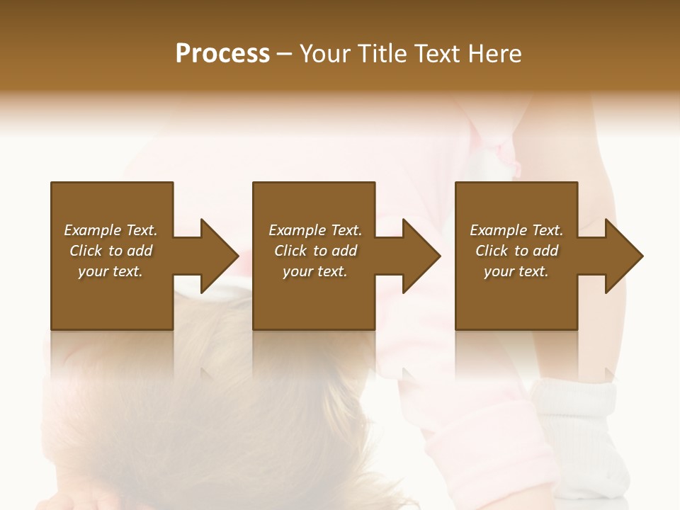 Playing Pink Caucasian PowerPoint Template