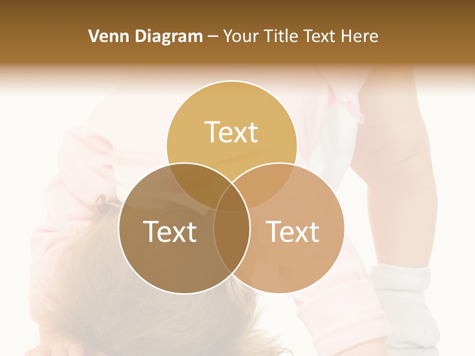 Playing Pink Caucasian PowerPoint Template