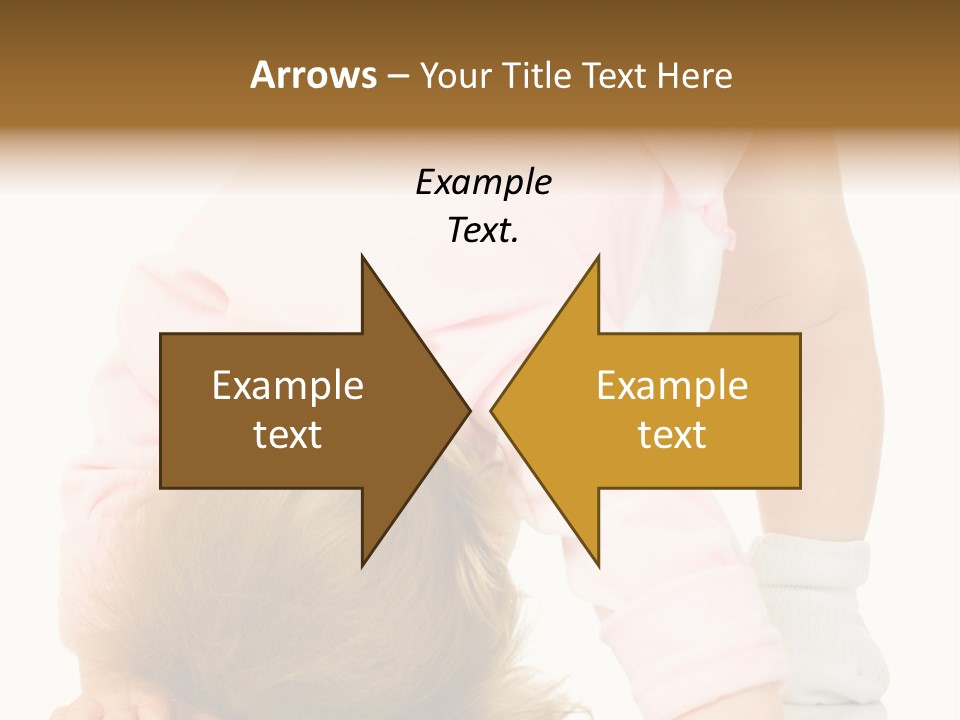 Playing Pink Caucasian PowerPoint Template